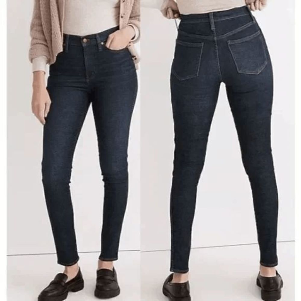 Madewell 10" High-Rise Skinny Jeans in Dalesford Wash Size 25